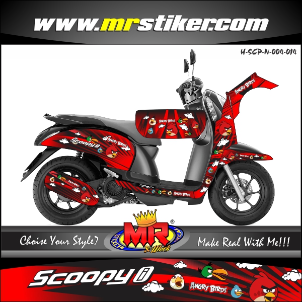 stiker-motor-scoopy-new-angry-bird-red-line