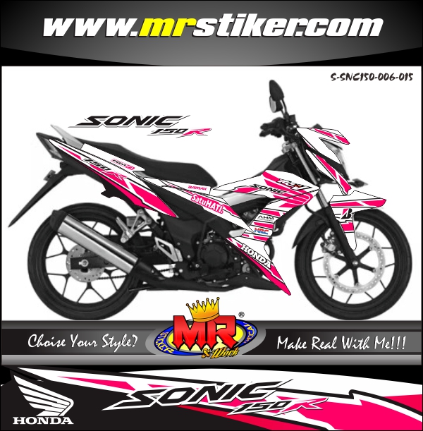 stiker-motor-sonic-150r-honda-racing-sporty-pink