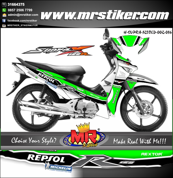 stiker-motor-honda-supra-x-125-old-green-race