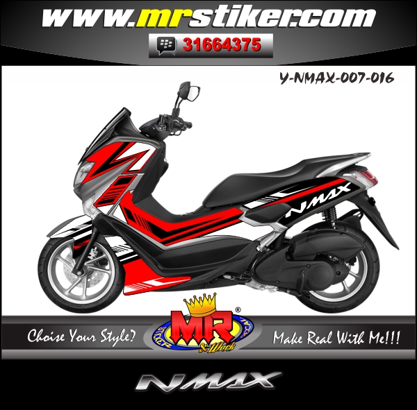 stiker-motor-nmax-simple-red-white-black