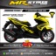 Stiker motor decal Aerox 155 Yellow Grafis Simple