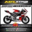 Stiker motor decal Yamaha R15 New The Red Simple Grafis