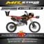 Stiker motor decal CR 85 Black Gold Motocross