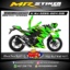 Stiker motor decal Ninja 250 Z Green stabilo