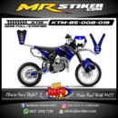 Stiker motor decal KTM 85 Fox Blue