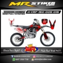 Stiker motor decal CRF 150 Red Carbon