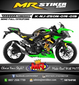 Stiker motor decal Ninja 250 New The Rumble
