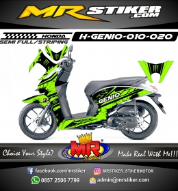  Stiker  motor  decal Honda Supra 150 GTR  Green Shark VR 