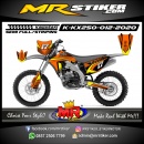 Stiker motor decal KX 250 Orange Race