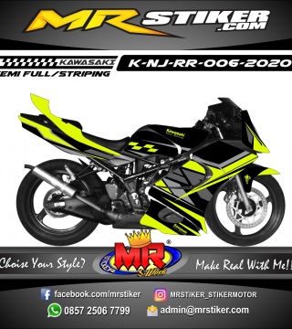  Stiker  motor  decal Kawasaki Ninja RR Race  Grafis Stabillo 