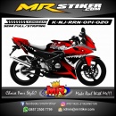 Stiker motor decal Kawasaki Ninja RR New Red Dark Shark Angry