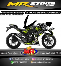Stiker motor decal Kawasaki Ninja Z 250 Joker Brazilian Girl