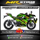 Stiker motor decal Kawasaki Ninja 2018 All New Line Green Split Gold