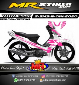 Stiker motor decal Suzuki Smash New Pink Grafis