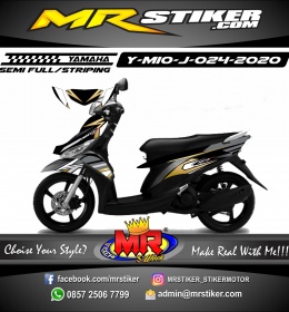 Stiker motor decal Yamaha Mio J Dark Gold Strip Line