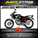 Stiker motor decal Yamaha Scorpio Z Black RWhite Rockstar Graphic Strip Cover