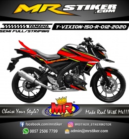 Stiker motor decal Yamaha Vixion R Line Red Combine Stabillo color