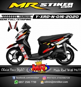 Stiker motor decal Yamaha X-RIDE New Race Ion Grafis Red