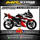 Stiker motor decal Kawasaki Ninja RR New Red Grafis Line Strip
