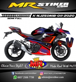 Stiker motor decal Kawasaki Ninja 250 AllNew 2018 Line Grafis Color Gradation