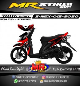 Stiker motor decal Suzuki Nex Red Grafis Spesialis
