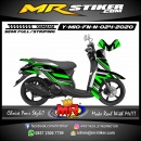 Stiker motor decal Yamaha Mio Fino New Green Line Black Mate