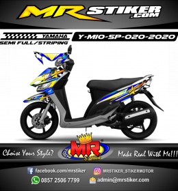 Stiker motor decal Yamaha Mio Sporty Star Flag Race Grafis