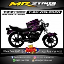 Stiker motor decal Yamaha RX KING Line Purple Gradation Airbrush