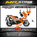 Stiker motor decal Honda ADV 150 FullBody Orange Grafis Race Tech