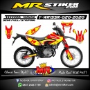 Stiker motor decal Yamaha WR 155 R Red Yellow Race Line Grafis