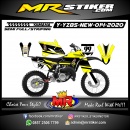 Stiker motor decal Yamaha YZ 85 New Grafis Line Yellow Race
