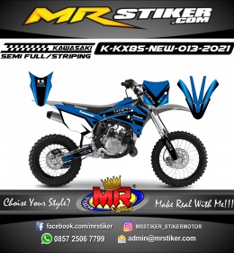 Stiker motor decal Kawasaki KX 85 New Blue GoPro Grafis