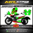 Stiker motor decal Kawasaki Ninja 250 RR Mono Green Graphic Street Race (FULLBODY)