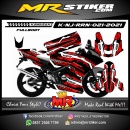 Stiker motor decal Kawasaki Ninja RR New Red Techno Grafis (FULLBODY)