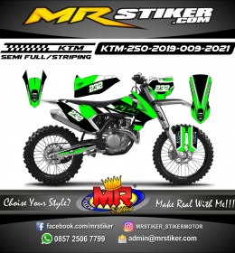 Stiker motor decal KTM 250 2019 Green Grafis Track