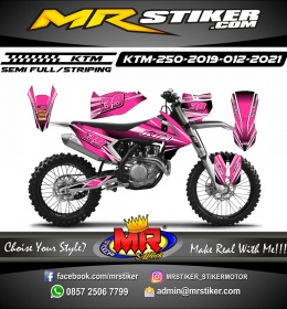 Stiker motor decal KTM 250 2019 Pink Taper Line Graphics