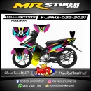 Stiker motor decal Yamaha Jupiter MX Line Colorful Grafis Race
