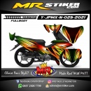 Stiker motor decal Yamaha Jupiter MX New Grafis Color Line Decal Airbrush