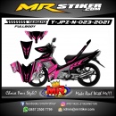 Stiker motor decal Yamaha Jupiter Z New Pink Sporty Line Grafis Flower FullBody