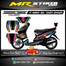 Stiker motor decal Yamaha Mio Soul Line Multicolor Racing FullBody