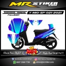 Stiker motor decal Yamaha Mio Sporty Blue Line Street Sport Race FullBody