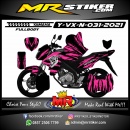 Stiker motor decal Yamaha Vixion New Splat Pink Supermoto Fullbody