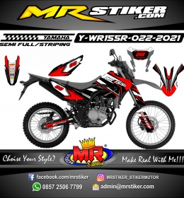 Stiker motor decal Yamaha WR 155 R Red Graphic Road Race