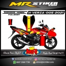 Stiker motor decal Honda Verza Fullbody Grafis Red Yellow Line Graphic Racing