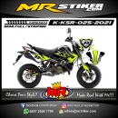 Stiker motor decal Kawasaki KSR Yellow Stabillo Road Motocross