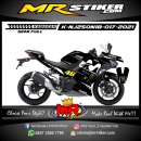 Stiker motor decal Kawasaki Ninja 250 AllNew 2018 Black Monster Energy Movistar Grafis