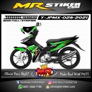 Stiker motor decal Yamaha Jupiter MX Green Grafis Line Simple