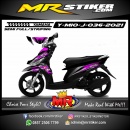 Stiker motor decal Yamaha Mio J Line Street Silver Light Color Magenta Purple