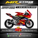 Stiker motor decal Yamaha R15 New Red Tone Line Silver Grafis Racing Yellow Blue Color