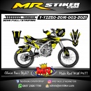 Stiker motor decal Yamaha YZ 250 2016 Yellow Grafis Line Motocross